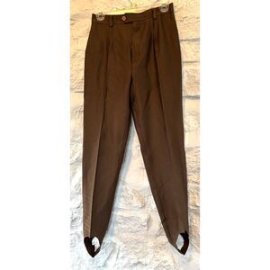 Centre Ville Paris Stirrup Pants Made in France Size 40/10 Chic Equestrian READ